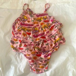 Posh Peanut Malibu Barbie Bubble Romper 6-12 months